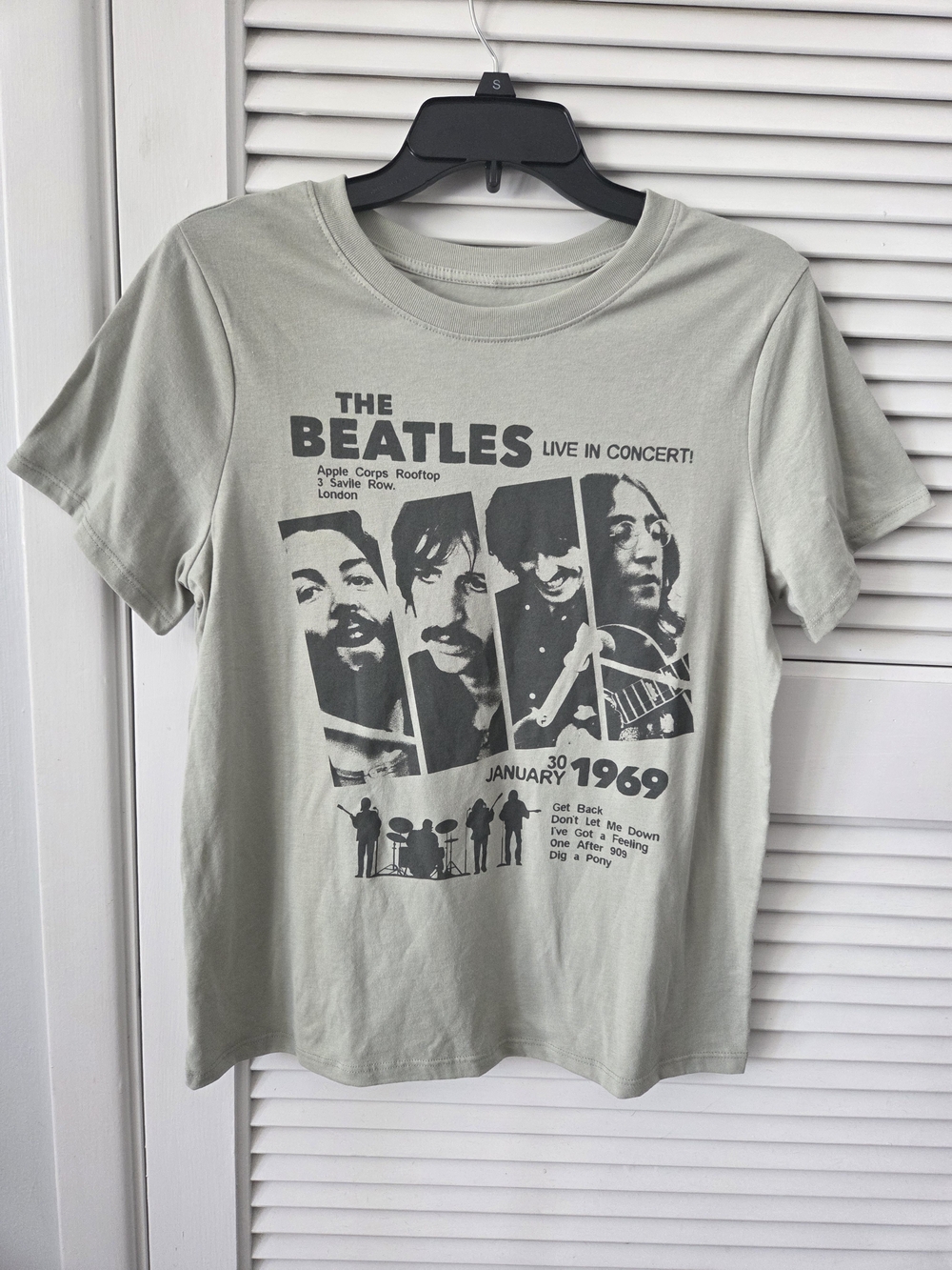 The Beatles Short Sleeve Graphic Tee - Sage Green